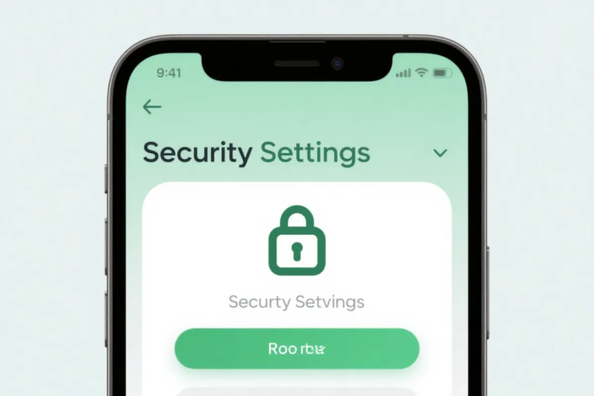 移动端安全设置示意图